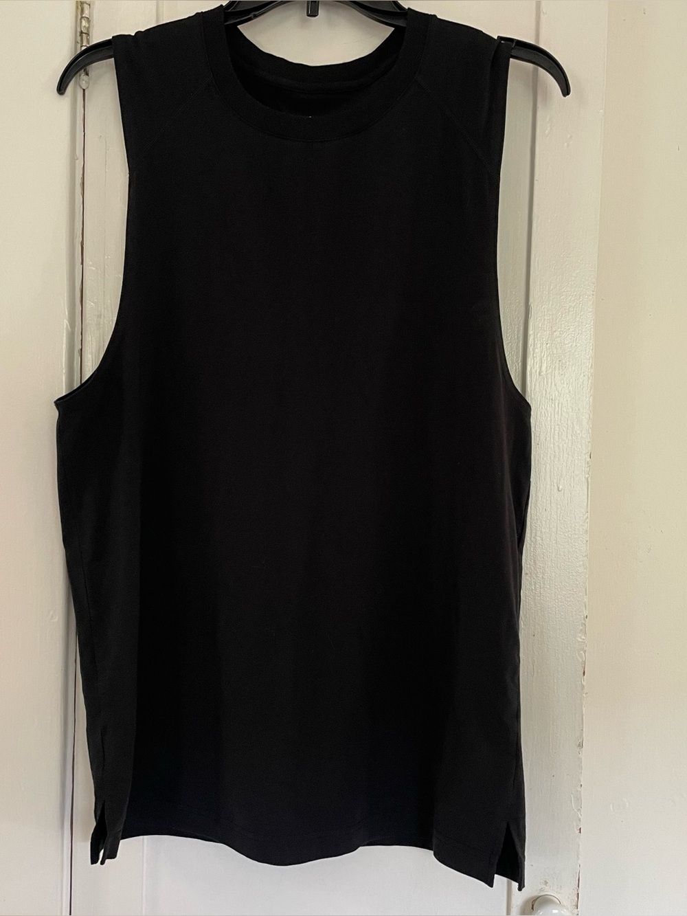 ALO Yoga Black Top with White Logo